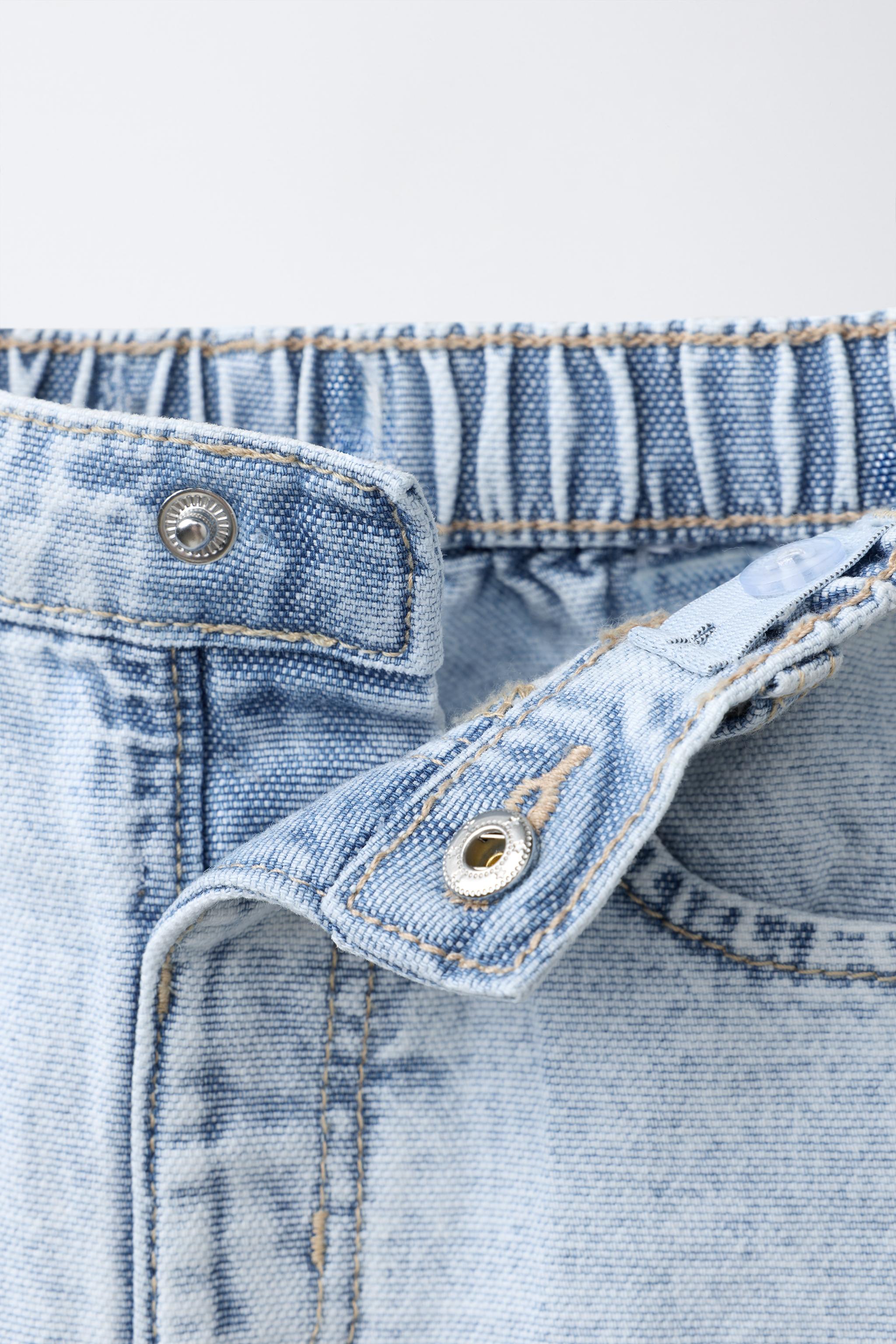 JEAN BARREL EN TOILE À DÉCOUPES